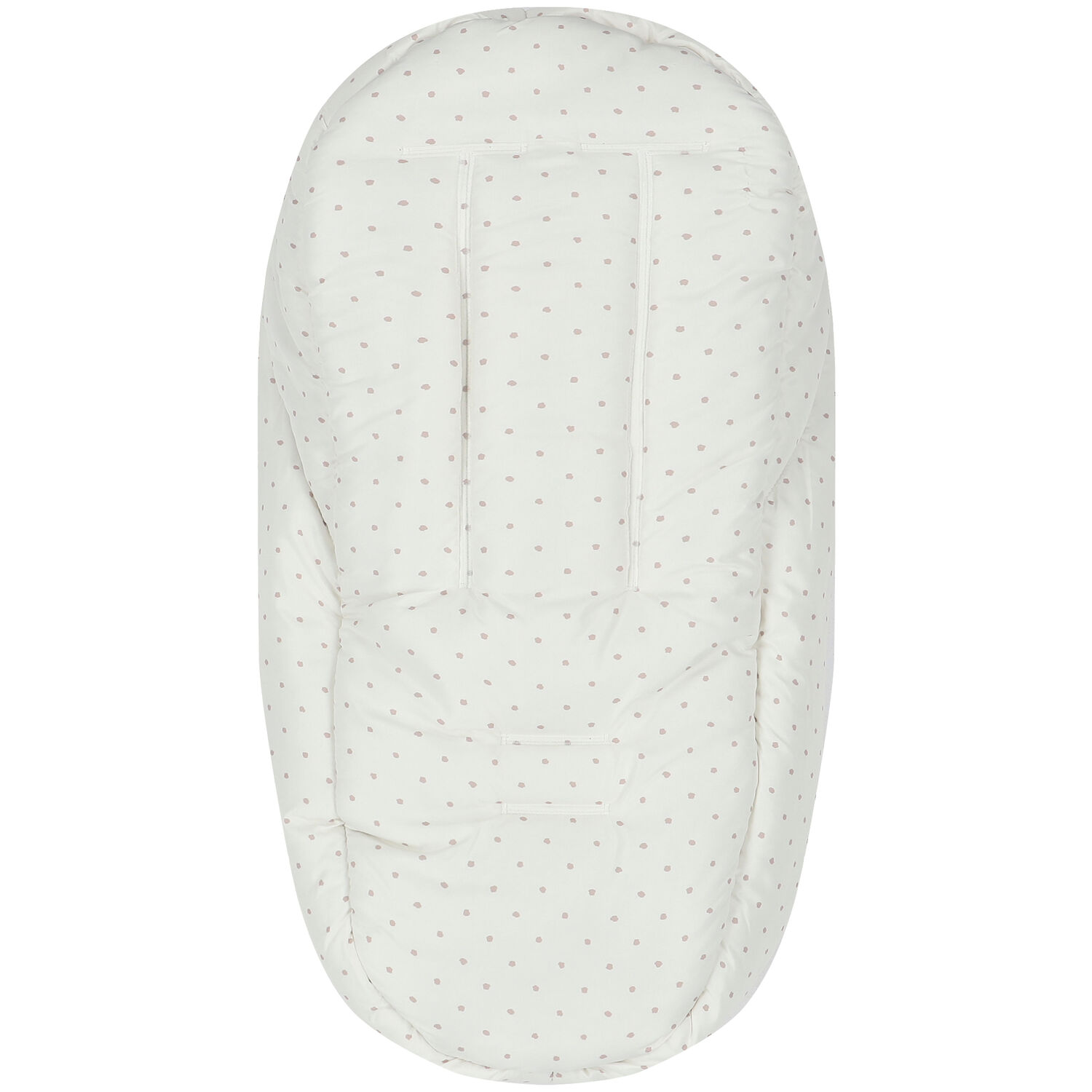 Ivory & Beige Polka Dots Baby Nest, 3, hi-res image number null